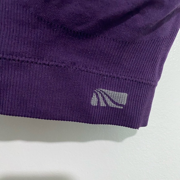 MARIKA Women’s Purple Lightly Crisscross Sport Bra Yoga Workout Running Sz M - Picture 8 of 16